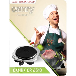 Plita electrica Camry cu 1500W, neagra si argintie - Img 2