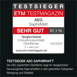 Plita inductie AEG TI64IB1FIZ, 60cm, 4 zone, SaphirMatt, SenseBoil - Img 8