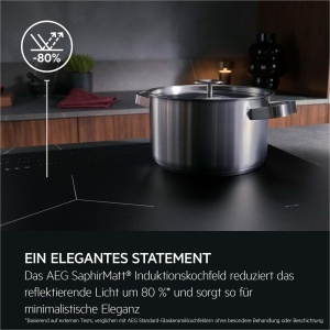 Plita inductie AEG TK85IM0FSZ, 80cm, 5 zone flexibile, suprafata SaphirMatt - Img 7