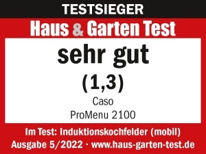Plita Inductie CASO Pro Menu 2100, 2100W, 12 trepte, Timer 180 min - Img 2