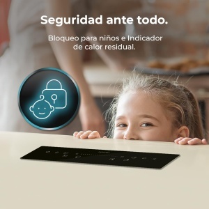 Plita inductie Cecotec Bolero Squad I 4300, 7200 W, FullFlex, 60 cm, Control Slider, Timer - Img 8