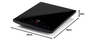 Plita inductie DOMO DO332IP 20 cm touchscreen timer digital - Img 10