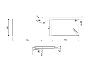 Plita inductie SMEG SIA1963DG, 6 zone, 2400W, gri neptun - Img 4