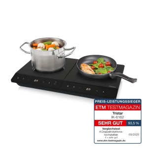 Plita Inductie Tristar IK-6162, 3500 W, 2 Zone, Negru