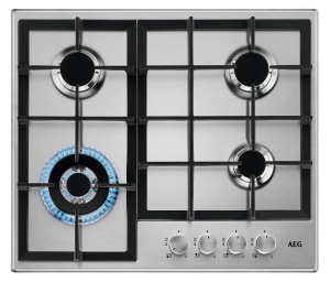 Plita pe gaz AEG HGB64400SM 60 cm 4 arzatoare otel inoxidabil