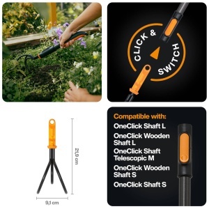 Plivitor Fiskars OneClick Grubber, ergonomic, usor de utilizat - Img 2