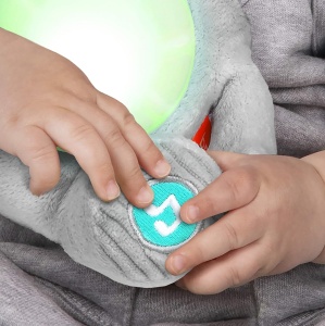 Plus cu Elefant Bright Starts Hug-a-Bye Baby, Multicolor, cu Muzica si Lumini - Img 6