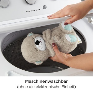 Plus cu sunete Fisher-Price Schlummer Otter, pentru bebelusi, material moale, muzica si lumini - Img 5