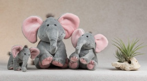 Plus Elefant BabySugar Schaffer 5193 - Culoare gri-roz, 30 cm, pentru bebelusi - Img 6