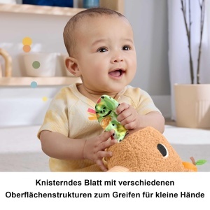 Plus pentru bebelusi Fisher-Price Capybara cu detalii senzoriale, 0-12 luni - Img 5