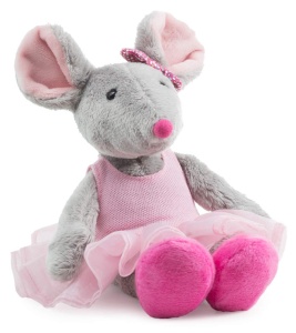 Plush Ballett-Maus Schaffer 5651 - Jucarie de plus 22 cm, Balerina, Culoare roz