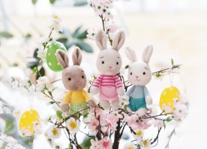 Plush Hase NICI 15 cm Jucarie de plus gri pentru copii si bebelusi - Img 5