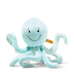 Plush Oktopus Steiff Ockto - 27 cm, Culoare Turcoaz, Moale si Lavabil