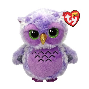 Plush Owl Ty Owlivia 15 cm cu ochi stralucitori, cadou ideal pentru copii