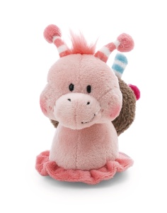 Plush Schnecke NICI 15cm - roz, cu detalii de cocos, pentru copii si adulti - Img 3