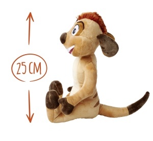 Plush Timon Disney Lion King 25cm, pentru copii, moale si sigur - Img 2