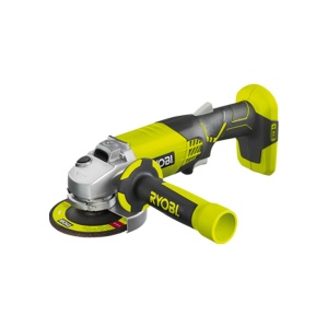 Polizor unghiular cu acumulator RYOBI 18 V ONE+, diametru disc 115 mm, incl. baterie de 2,0 Ah si incarcator R18AG-140S