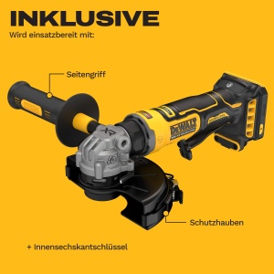 Polizor unghiular DEWALT DCG404N-XJ, 18V, 125mm, motor fara perii - Img 8