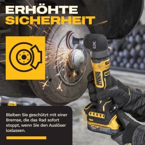 Polizor unghiular DEWALT DCG421N-XJ, 18V, motor burstenlos, compact - Img 5