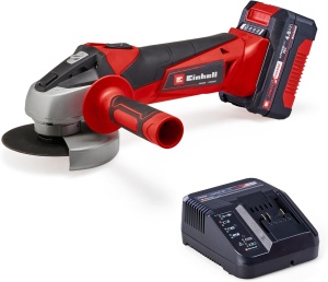 Polizor unghiular Einhell TC-AG 18115 Li 18V cu acumulator 40Ah si incarcator
