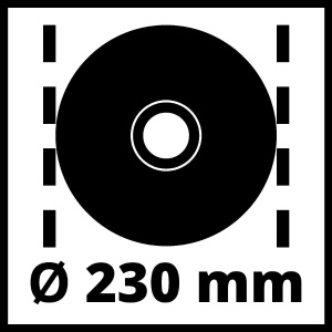 Polizor unghiular Einhell TE-AG 230, 2350W, cu maner anti-vibratii - Img 9