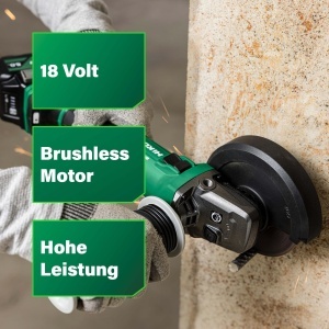 Polizor unghiular HiKOKI G1813DVEW4Z, 18V, 125 mm, motor fara perii - Img 2