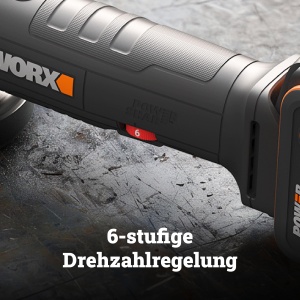Polizor unghiular WORX WX808.9, 20V, compact si ergonomic - Img 3