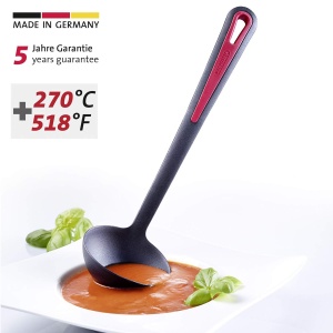 Polonic pentru supa Westmark, rezistent la caldura pana la 270 degC, PPA, lungime: 31,5 cm, Gallant Plus, negru/rosu, 29562275 - Img 2