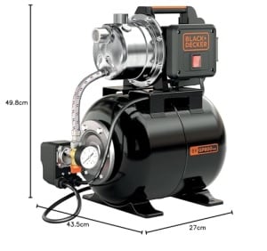 Pompa autoamorsanta BLACKDECKER BXGP800XBE 800W cu rezervor 19L pentru apa curata - Img 3