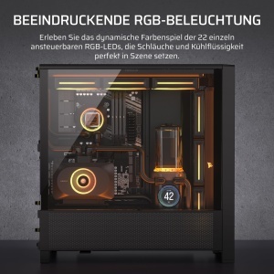 Pompa cu LCD Corsair iCUE LINK XD6 RGB Elite, 440 ml, Gri metalic - Img 5