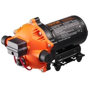 Pompa de apa VEVOR 12V, 18,93 Lmin, 5 camere, presiune ajustabila 40-100 PSI