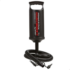 Pompa de mana Intex Double Quick II, 36 cm, 3 duze, neagra