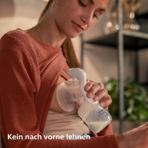 Pompa de san manuala Philips AVENT SCD43060, BPA-free, cu 2 sticle de 260ml si 125ml - Img 6