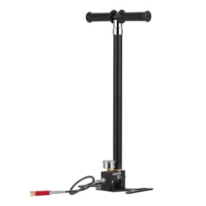 Pompa manuala VEVOR DQT-4H07, 4 trepte, presiune maxima 40 MPa, cu manometru, neagra - Img 9