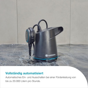 Pompa submersibila GARDENA Klarwasser 20000 BASIC 20000 lh Flotabilitate reglabila - Img 4