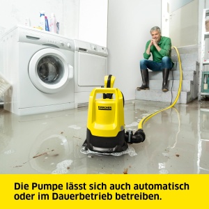 Pompa submersibila pentru apa murdara Karcher SP 22.000, debit: 22.000 l/h, adancime de imersie: max. 7 m, pentru apa murdara cu particule de pana la 30 mm, inaltime apa reziduala: 35 mm, presiune: 0,8 bar - Img 4