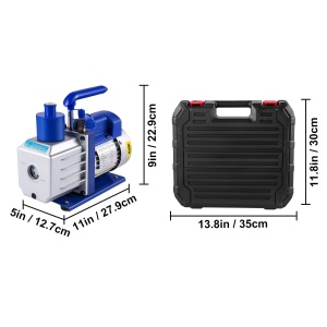 Pompa vacuum VEVOR 4.8 CFM, 13 HP, sistem HVAC, ideala pentru R407C, R22, R134a - Img 8
