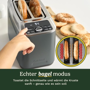 Prajitor de paine Cuisinart Smart Elite 2 felii, sloturi extra-lungi, 7 niveluri de rumenire - Img 8
