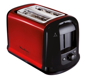 Prajitor de paine Moulinex LT261D, 850W, 6 trepte rumenire, rosunegru - Img 1