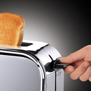 Prajitor de paine Russell Hobbs [fanta lunga pentru 2 felii / 1 felie lata de paine] Victory Stainless Steel (fanta foarte lata pentru paine prajita, incl. accesoriu pentru chifle, 6 niveluri de rumenire + functie de dezghetare si reincalzire) 23510-56 - Img 5