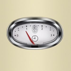 Prajitor de paine Russell Hobbs [pentru 2 felii] Retro Stainless Steel Cream (afisaj cu numaratoare inversa in design retro, inclusiv atasament pentru chifla, 6 niveluri de rumenire + functie de dezghetare si incalzire, 1300W) Vintage 21682-56 - Img 3