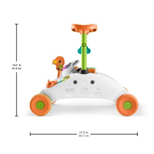 Premergator pentru bebelusi Fisher-Price pe 2 fete, centru de joaca interactiv cu peste 50 de melodii care creste odata cu tine, versiune: olandeza; Engleza; Franceza; Germana; Italiana; Spaniola, HJY73 - Img 3