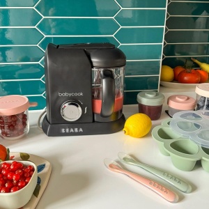 Preparat pentru hrana bebelusilor BEABA Babycook Solo - 4 in 1, 1100 ml, Negru - Img 6