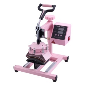 Presa termica multifunctionala VEVOR SJY-H12151M, 1050W, 30x38 cm, roz - Img 4