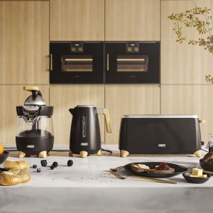 Princess Kettle Pure - 1,7 L - Design din bambus - Pivotant 360deg - 3000 W - Negru mat - Img 5