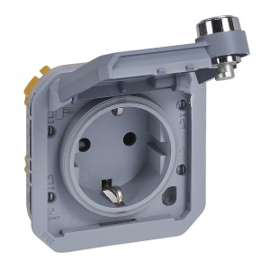 Priza de exterior Legrand Plexo New, IP55, 16A, Ultra Alb - Img 2