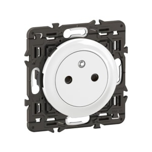 Priza electrica Legrand Celiane cu protectie pentru copii Alb montaj incastrat - Img 2