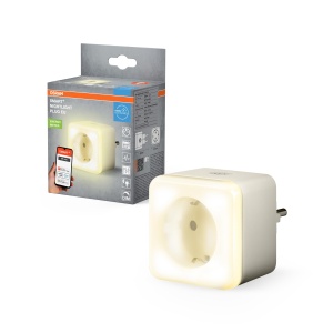 Priza Inteligenta OSRAM SMART cu Noapte Luminata, 3680W, WiFi, Alb