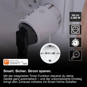 Priza Inteligenta OSRAM SMART WiFi, 2300W, 10A, Alb - Img 2