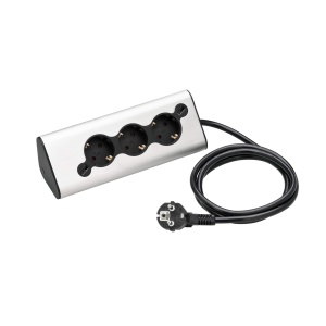 Priza multipla WMF Ambient Multi-Stecker Pro Cromargan 3 prize 2 USB Lumina ambientala